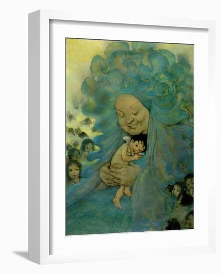 Green Haired Lady-Vintage Apple Collection-Framed Giclee Print