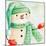 Green Hat Snowman-Kim Allen-Mounted Art Print