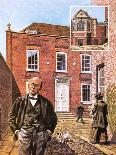 Henry James Standing Outside Lamb House in Sussex-Green-Giclee Print