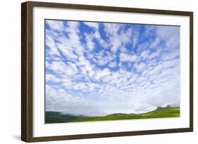 Green Hills under Cumulus Clouds in Canada-Momatiuk - Eastcott-Framed Photographic Print