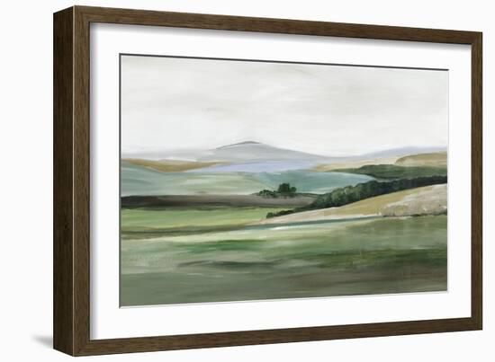 Green Hillside Horizon-Allison Pearce-Framed Art Print