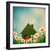 Green House-dtolokonov-Framed Art Print