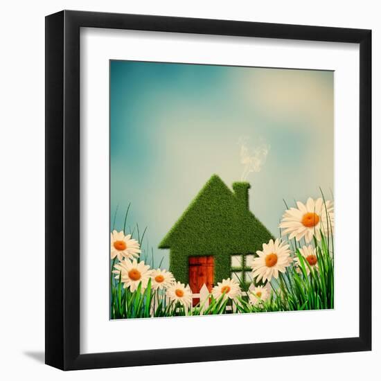 Green House-dtolokonov-Framed Art Print
