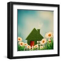 Green House-dtolokonov-Framed Art Print