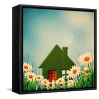 Green House-dtolokonov-Framed Stretched Canvas