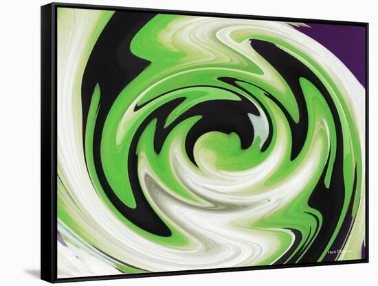 Green Is Life-Herb Dickinson-Framed Stretched Canvas