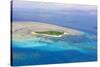 Green Island at Great Barrier Reef near Cairns Australia Seen from Above-dzain-Stretched Canvas