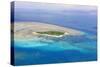 Green Island at Great Barrier Reef near Cairns Australia Seen from Above-dzain-Stretched Canvas