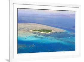 Green Island at Great Barrier Reef near Cairns Australia Seen from Above-dzain-Framed Photographic Print