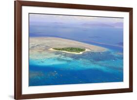 Green Island at Great Barrier Reef near Cairns Australia Seen from Above-dzain-Framed Photographic Print