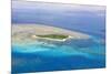 Green Island at Great Barrier Reef near Cairns Australia Seen from Above-dzain-Mounted Photographic Print