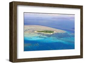 Green Island at Great Barrier Reef near Cairns Australia Seen from Above-dzain-Framed Photographic Print