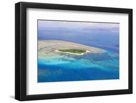 Green Island at Great Barrier Reef near Cairns Australia Seen from Above-dzain-Framed Photographic Print