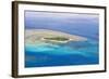 Green Island at Great Barrier Reef near Cairns Australia Seen from Above-dzain-Framed Photographic Print