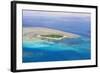 Green Island at Great Barrier Reef near Cairns Australia Seen from Above-dzain-Framed Photographic Print