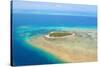 Green Island Great Barrier Reef, Cairns Australia Seen from Above-dzain-Stretched Canvas