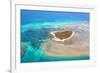 Green Island Great Barrier Reef, Cairns Australia Seen from Above-dzain-Framed Photographic Print