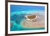 Green Island Great Barrier Reef, Cairns Australia Seen from Above-dzain-Framed Photographic Print