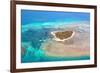Green Island Great Barrier Reef, Cairns Australia Seen from Above-dzain-Framed Photographic Print