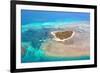 Green Island Great Barrier Reef, Cairns Australia Seen from Above-dzain-Framed Photographic Print