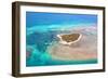 Green Island Great Barrier Reef, Cairns Australia Seen from Above-dzain-Framed Photographic Print