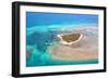 Green Island Great Barrier Reef, Cairns Australia Seen from Above-dzain-Framed Photographic Print