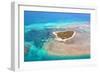 Green Island Great Barrier Reef, Cairns Australia Seen from Above-dzain-Framed Photographic Print