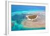 Green Island Great Barrier Reef, Cairns Australia Seen from Above-dzain-Framed Photographic Print