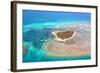 Green Island Great Barrier Reef, Cairns Australia Seen from Above-dzain-Framed Photographic Print