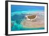 Green Island Great Barrier Reef, Cairns Australia Seen from Above-dzain-Framed Photographic Print