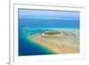 Green Island Great Barrier Reef, Cairns Australia Seen from Above-dzain-Framed Photographic Print