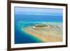 Green Island Great Barrier Reef, Cairns Australia Seen from Above-dzain-Framed Photographic Print