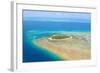 Green Island Great Barrier Reef, Cairns Australia Seen from Above-dzain-Framed Photographic Print