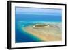 Green Island Great Barrier Reef, Cairns Australia Seen from Above-dzain-Framed Photographic Print