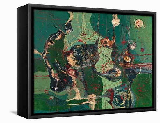 Green Joy-Mario Persico-Framed Stretched Canvas