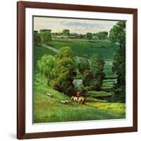 "Green Kentucky Pastures," July 29, 1961-John Clymer-Framed Giclee Print