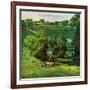 "Green Kentucky Pastures," July 29, 1961-John Clymer-Framed Giclee Print