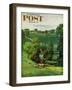 "Green Kentucky Pastures," Saturday Evening Post Cover, July 29, 1961-John Clymer-Framed Giclee Print