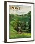 "Green Kentucky Pastures," Saturday Evening Post Cover, July 29, 1961-John Clymer-Framed Giclee Print