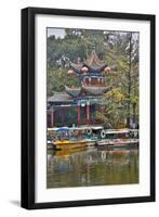 Green Lake Park and its Many Colorful Buildings, Kunming China-Darrell Gulin-Framed Photographic Print