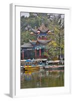 Green Lake Park and its Many Colorful Buildings, Kunming China-Darrell Gulin-Framed Photographic Print