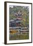 Green Lake Park and its Many Colorful Buildings, Kunming China-Darrell Gulin-Framed Photographic Print