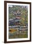 Green Lake Park and its Many Colorful Buildings, Kunming China-Darrell Gulin-Framed Photographic Print