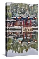 Green Lake Park and its Many Colorful Buildings, Kunming China-Darrell Gulin-Stretched Canvas