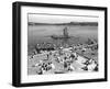 Green Lake Swimming Beach Photograph - Seattle, WA-Lantern Press-Framed Art Print