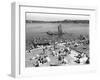 Green Lake Swimming Beach Photograph - Seattle, WA-Lantern Press-Framed Art Print