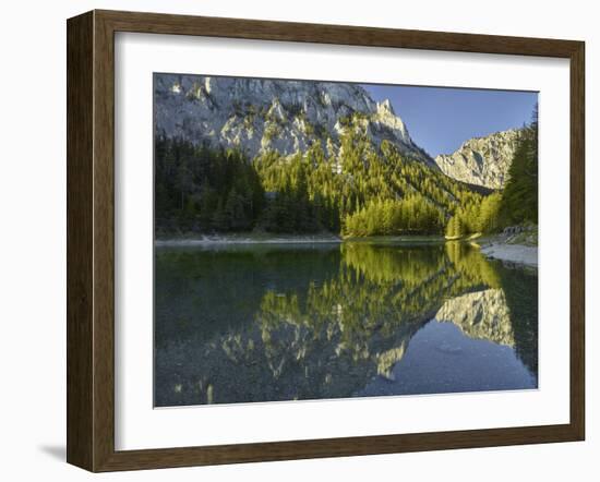 Green Lake, Upper Town, Hochschwab Area, Styria, Austria-Rainer Mirau-Framed Photographic Print