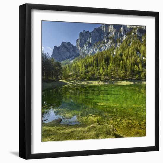 Green Lake, Upper Town, Hochschwab Area, Styria, Austria-Rainer Mirau-Framed Photographic Print