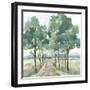 Green Landscape Reverie-null-Framed Art Print