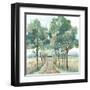 Green Landscape Reverie-null-Framed Art Print